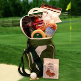 golf gift, golf gift basket, golf basket, sports gift basket, sport basket, sports gift, gift for him, gift for man, mans gift basket, men's gift basket
